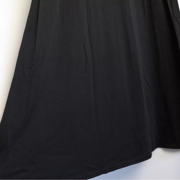 NWOT Shein black midi dress XL minimalist comfy cozy loose resortwear coastal - Picture 7 of 8